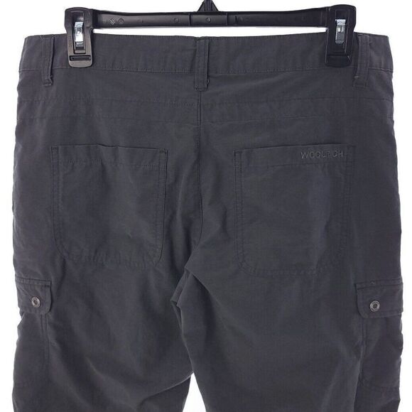 Woolrich Solid Gray Cargo Capri Outdoor Hiking Womens Size 8 - Picture 8 of 11